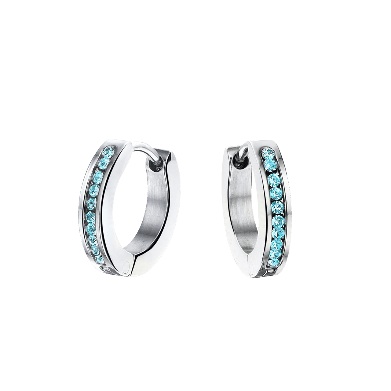 Little Miss Fabulous stainless steel kinderoorbellen blue zircon kristal