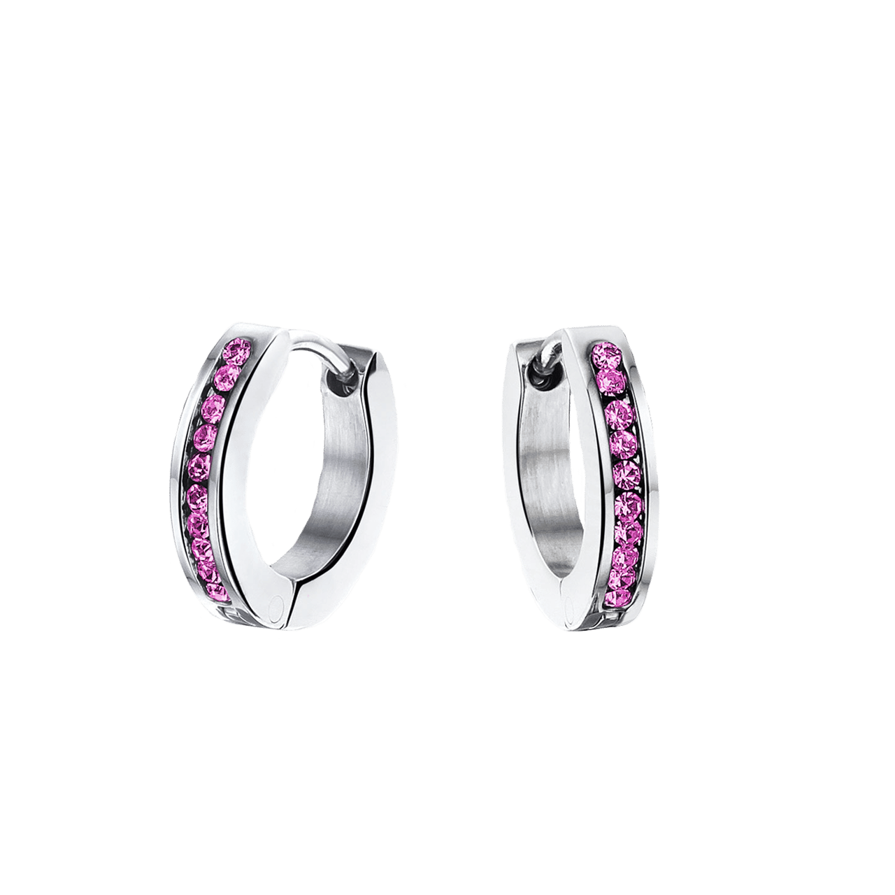 Little Miss Fabulous stainless steel kinderoorbellen fuchsia kristal