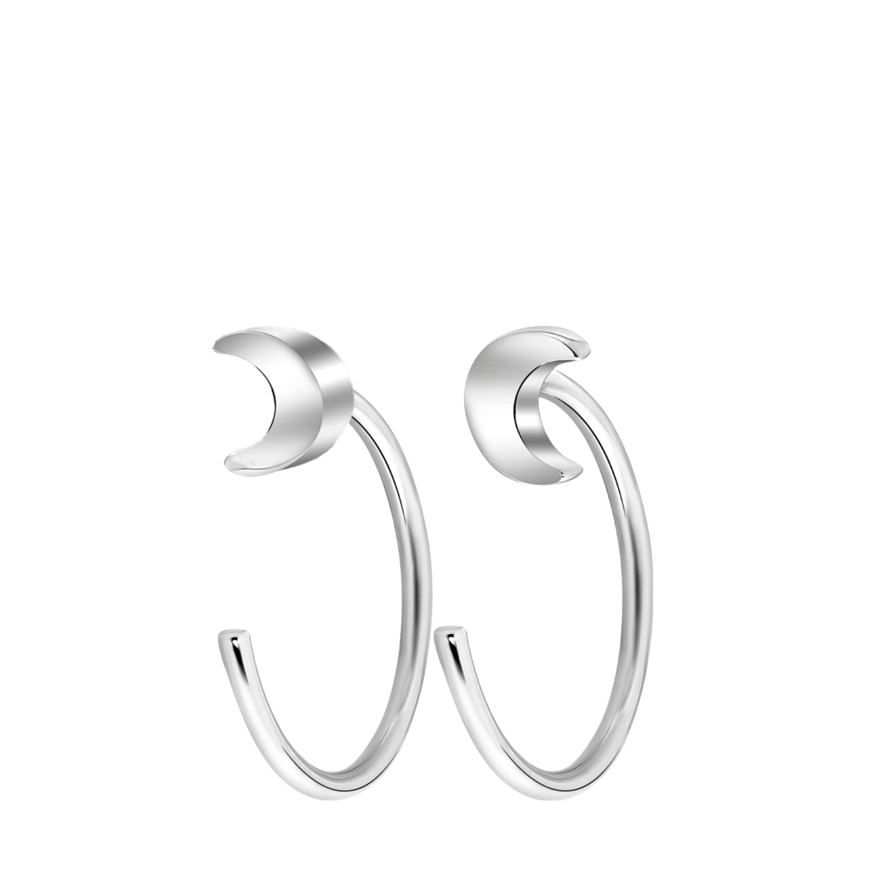 Ohrringe, 925 Silber, Galaxis-Mond