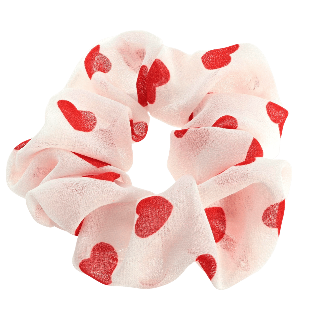 Stoffen Zijde scrunchie blauw met glitter voor dames