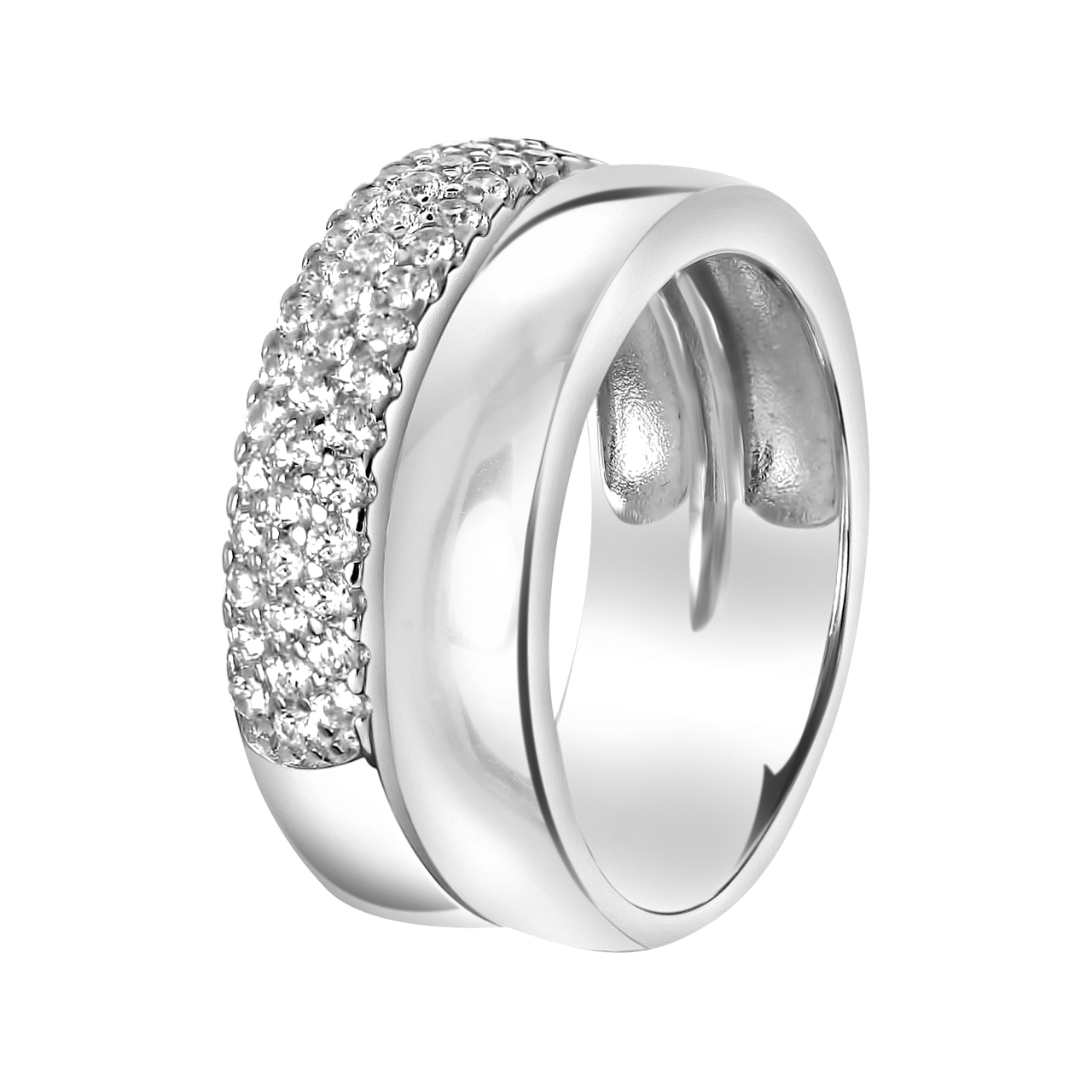 Zilveren ring met zirkonia
