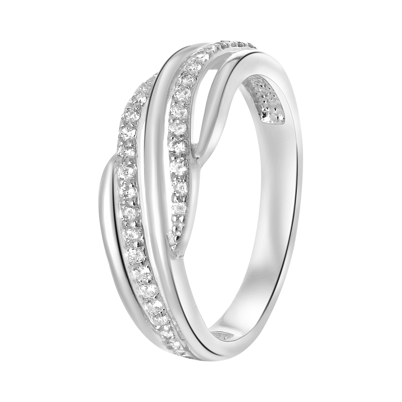 Zilveren ring zirkonia