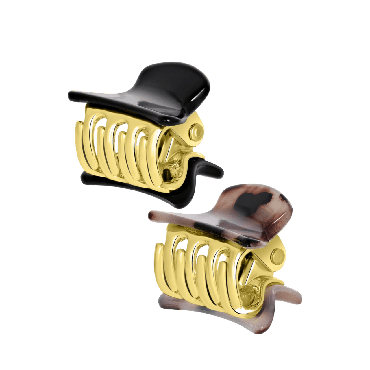 Setje haarklemmentjes luipaard