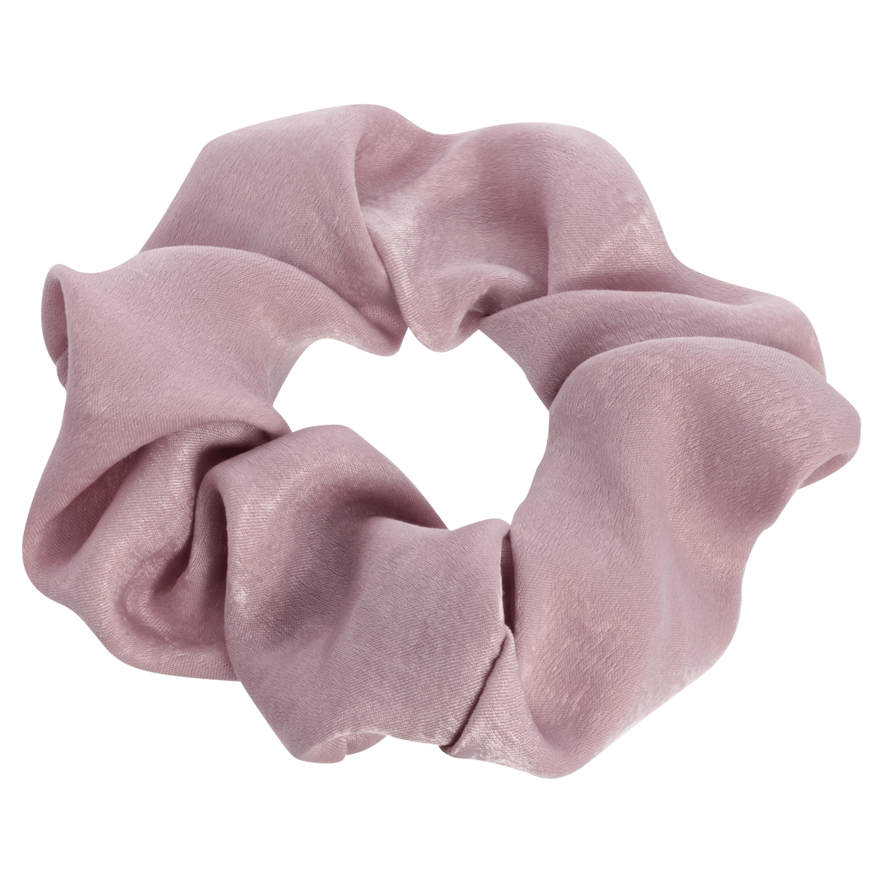Roze srunchie satijn look