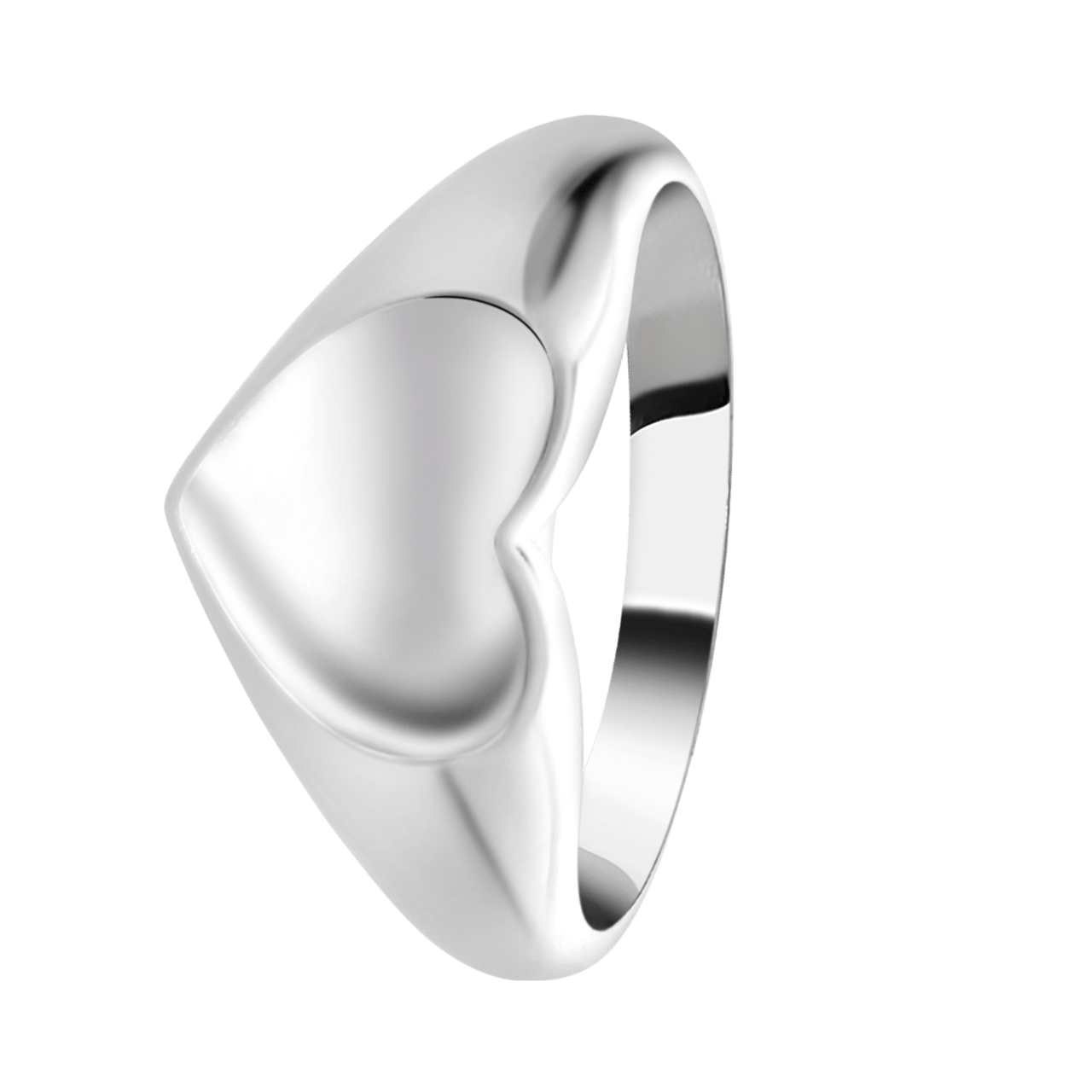 Siegelring, 925 Silber, Herz