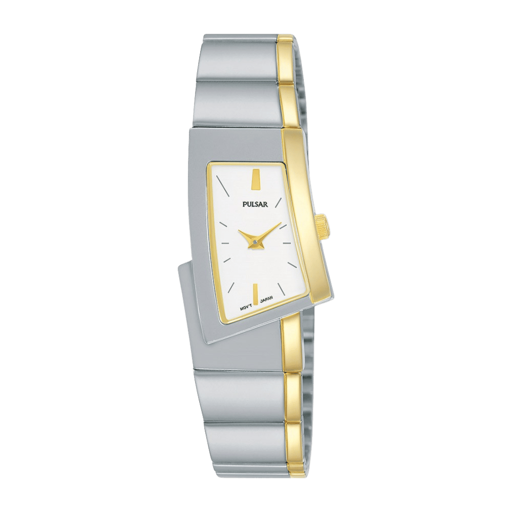 Pulsar Dames Horloge bicolor bracelet wit WR