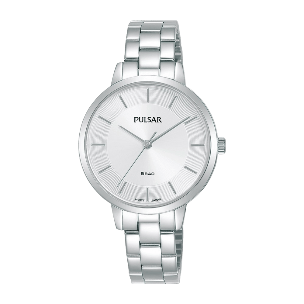 Pulsar Dames Horloge Zilverkleurig 50m