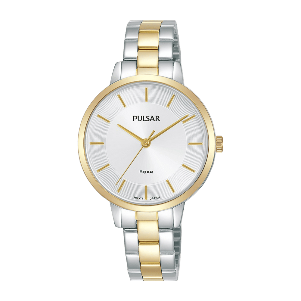 PU DS bicolor bracelet zilver 50m WR