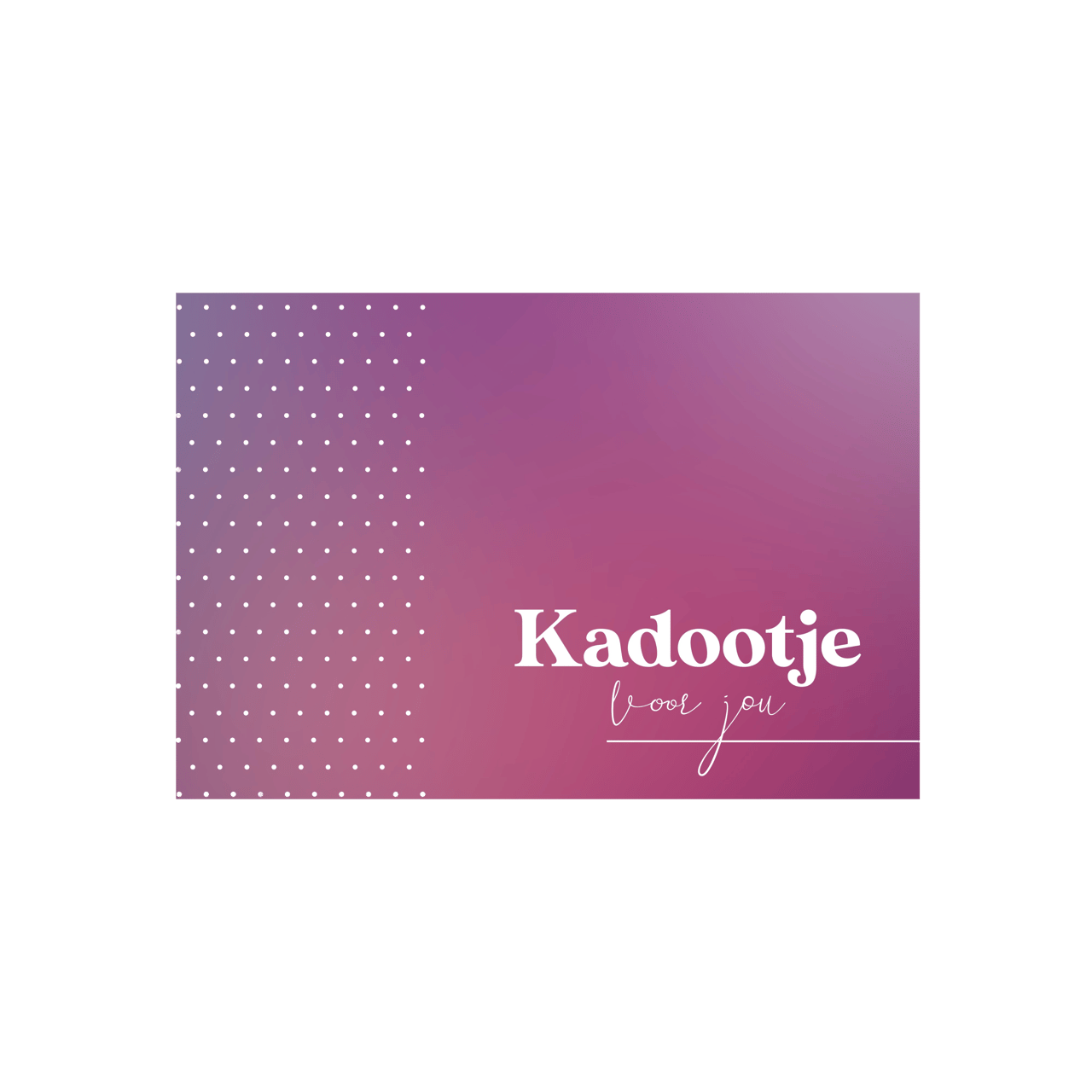 Lucardi Giftcard envelop Kadootje voor jou