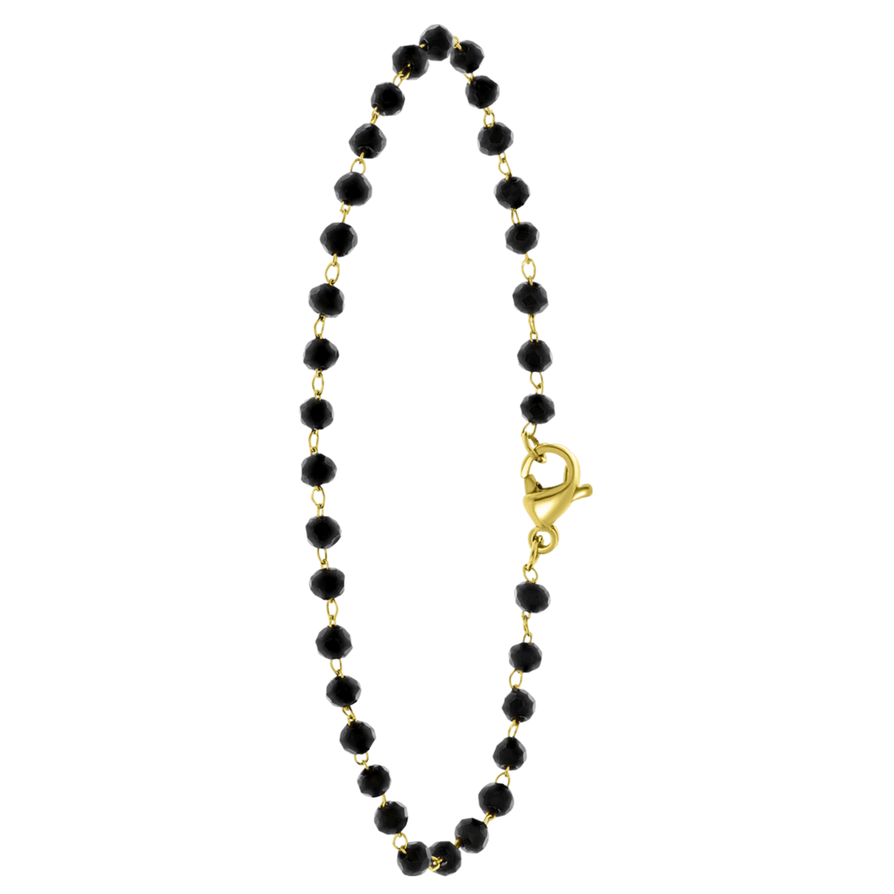 Stainless steel goldplated fantasiearmband voor dames
