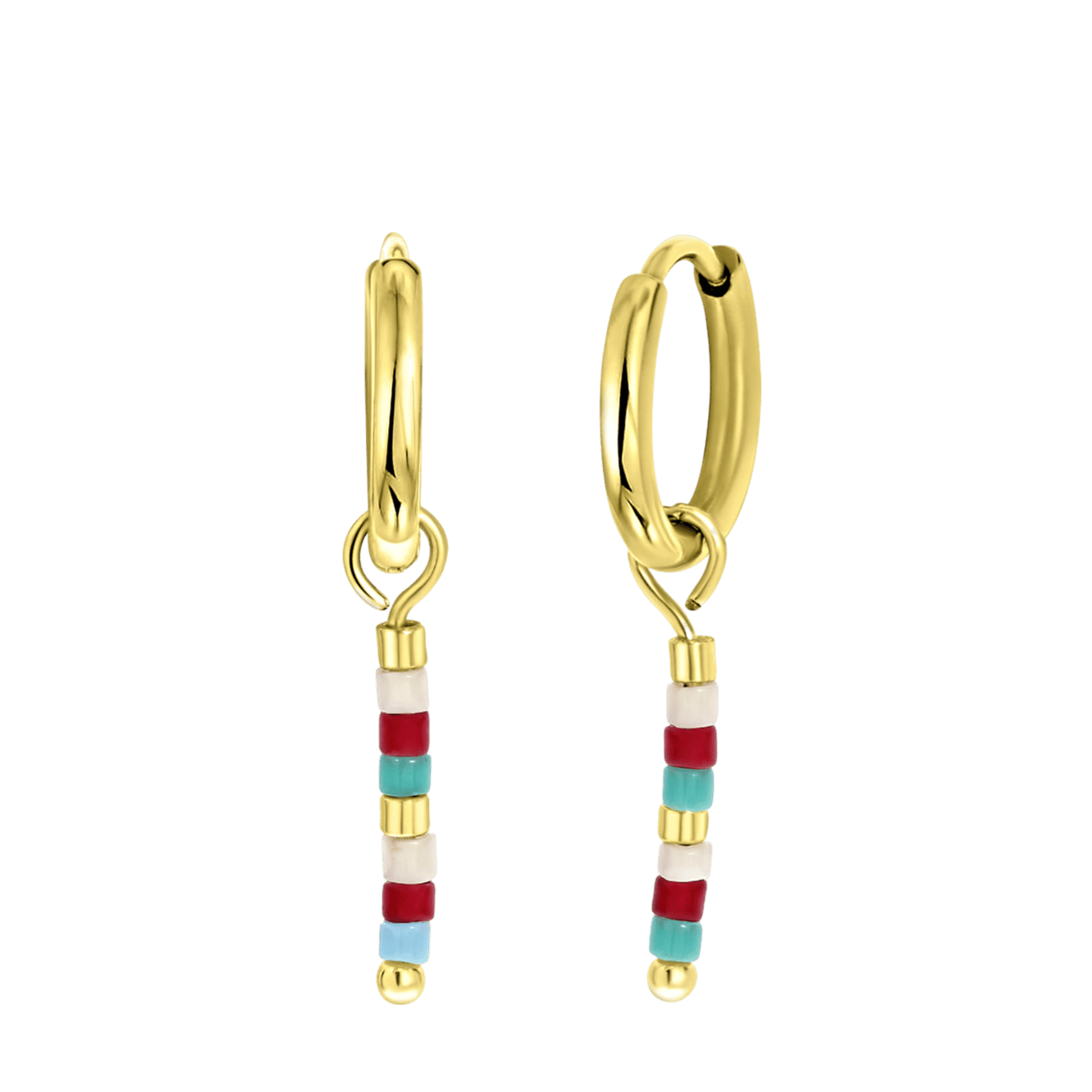 Stalen goldplated oorringen voor dames