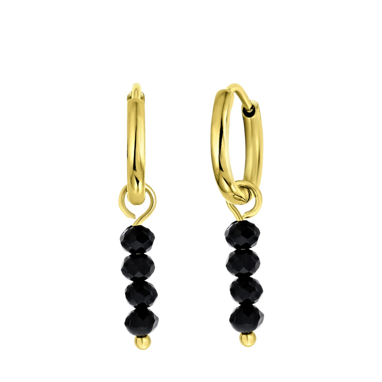 Stainless steel goldplated oorringen voor dames