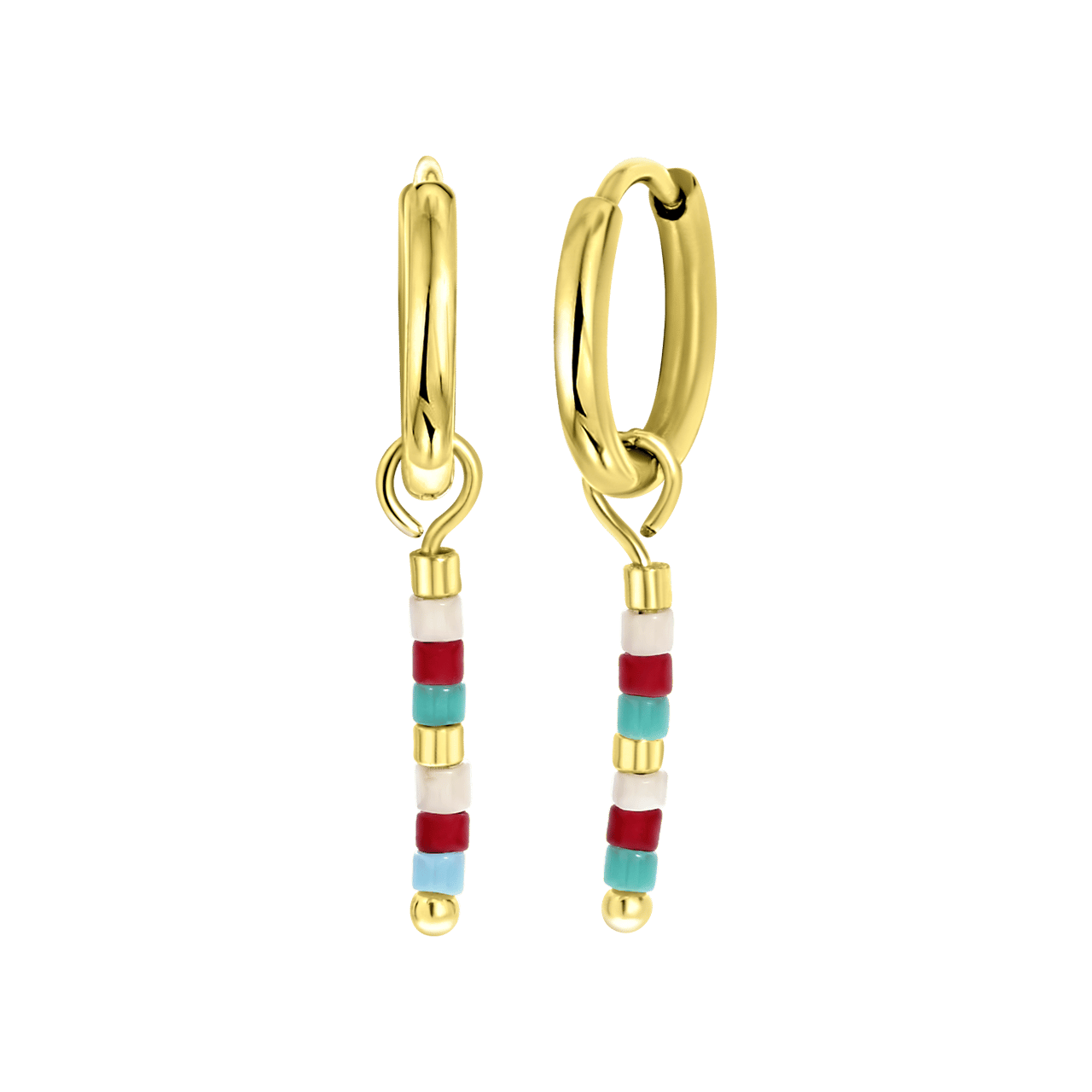 Stalen goldplated oorringen voor dames