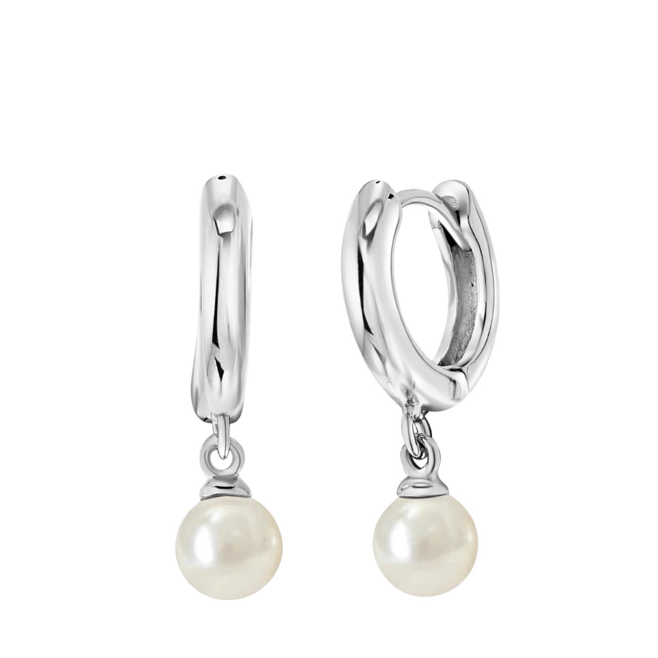 Ohrringe, 925 Silber, mit Kunstperle