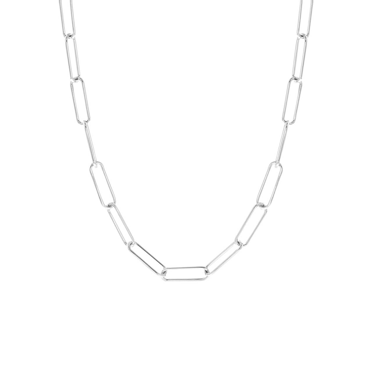 Gerecycled zilveren ketting closed forever