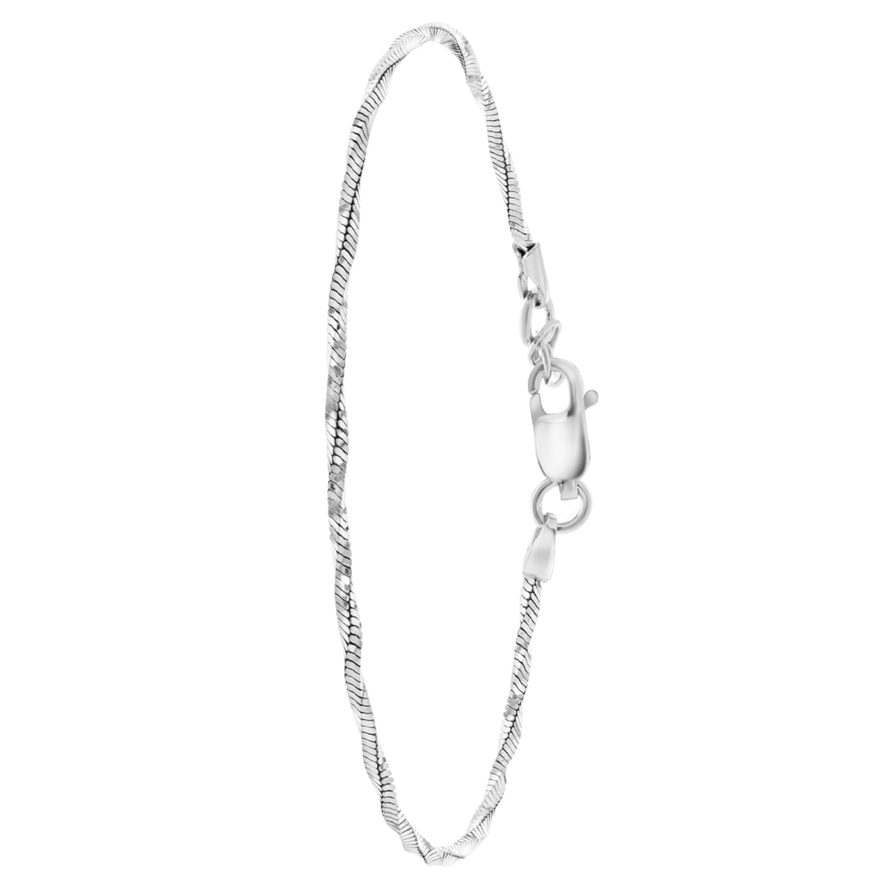 Armband, 925 Silber, Drehoptik