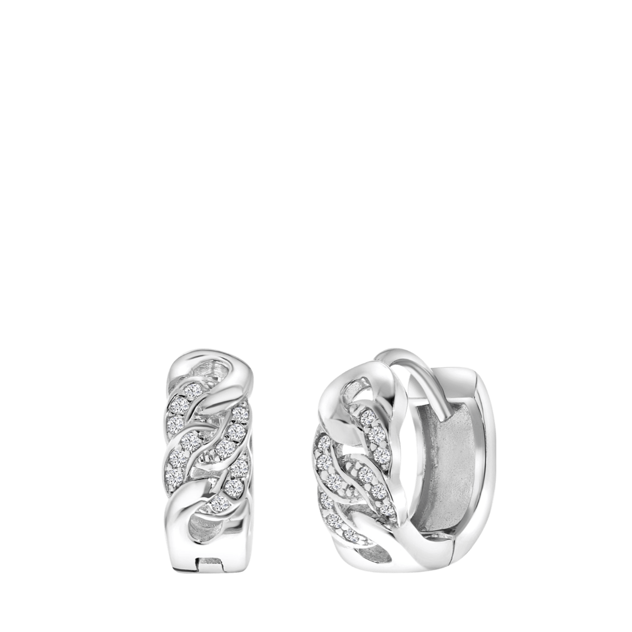 Ohrringe, 925 Silber, Gourmet, mit Zirkonia