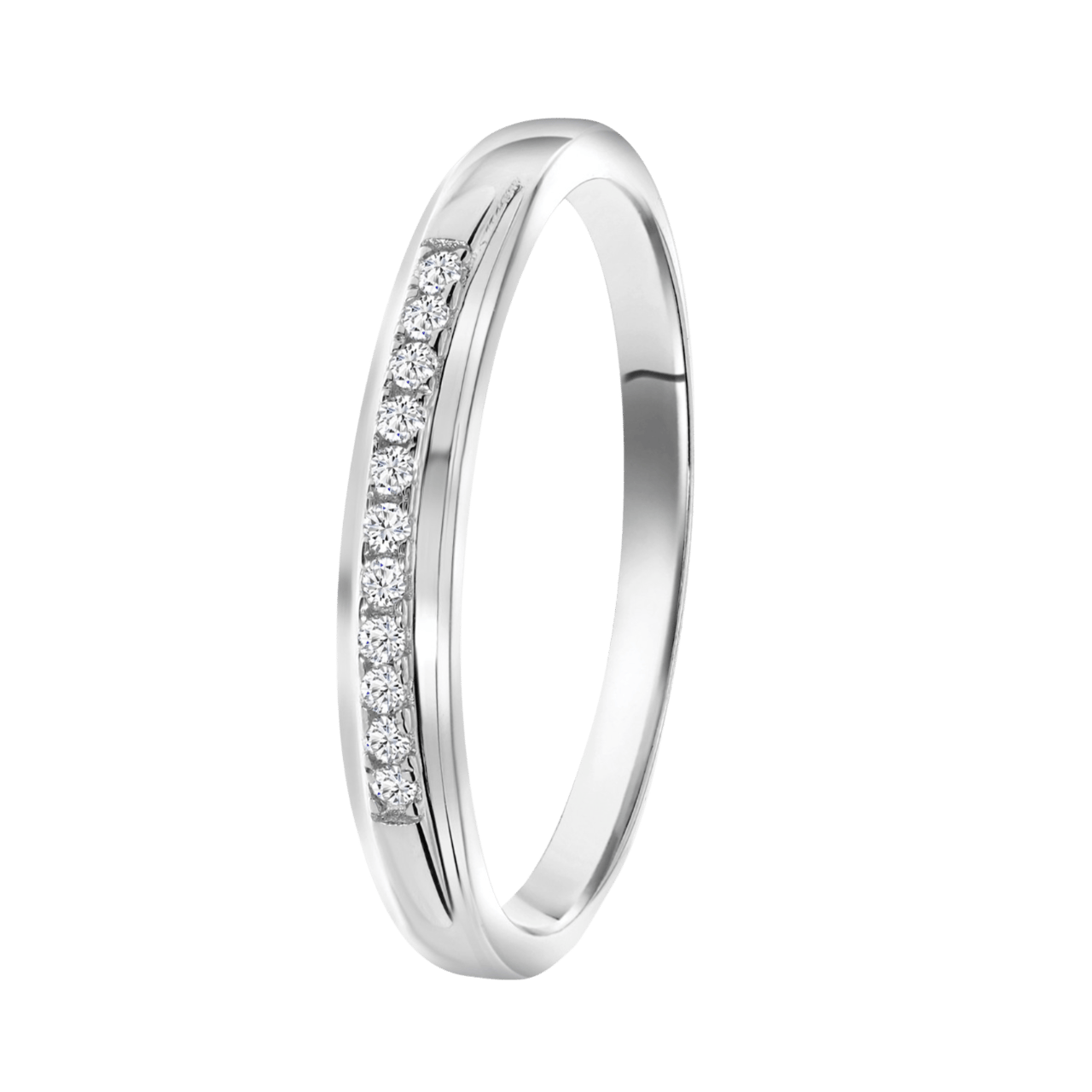 Zilveren ring met zirkonia