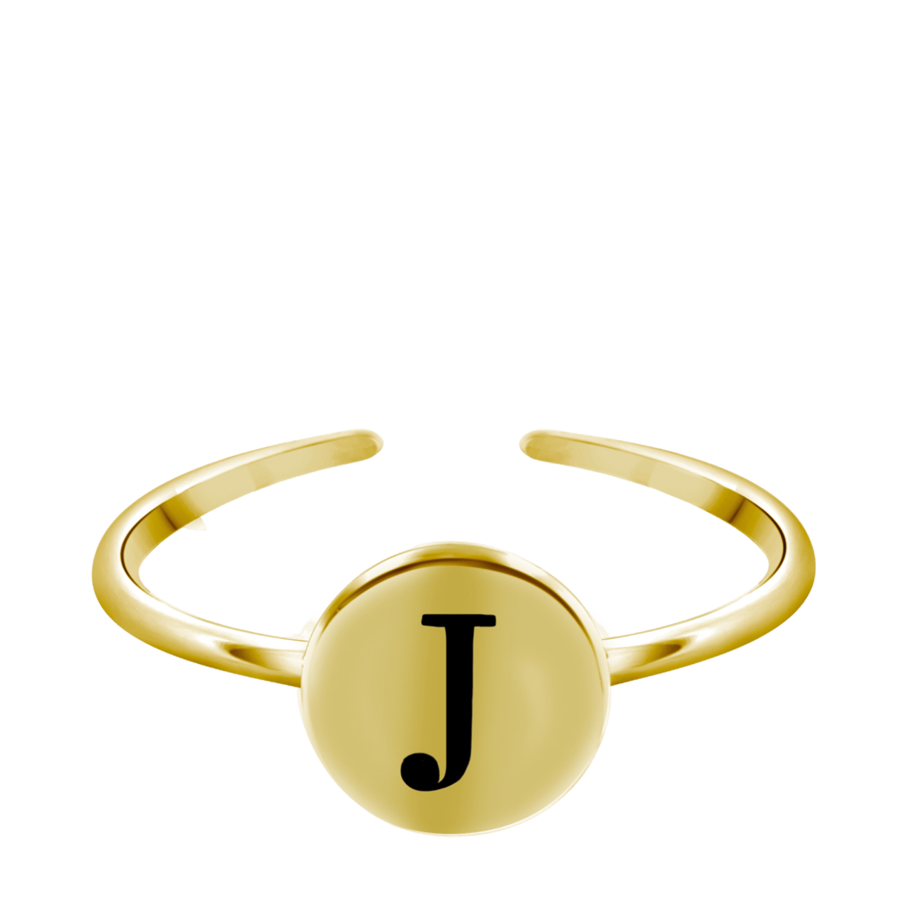 Zilveren goudkleurige ring voor dames