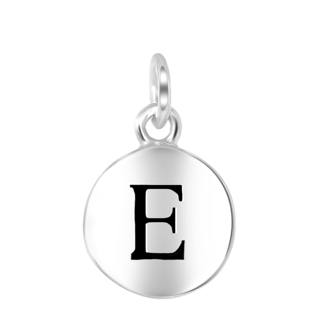 Zilveren hanger alfabet rhodiumplated