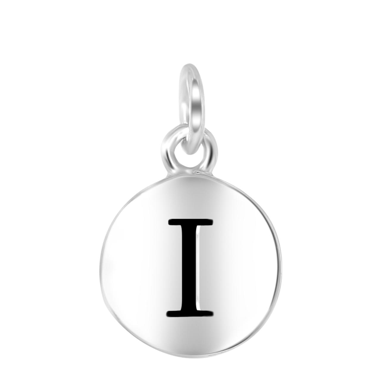 Rhodinierter Silberanhänger Alphabet