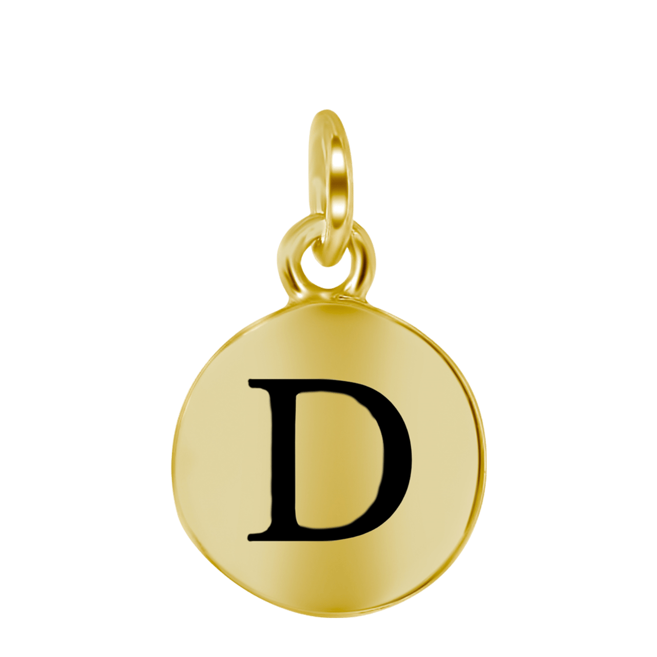 Zilveren hanger alfabet goldplated