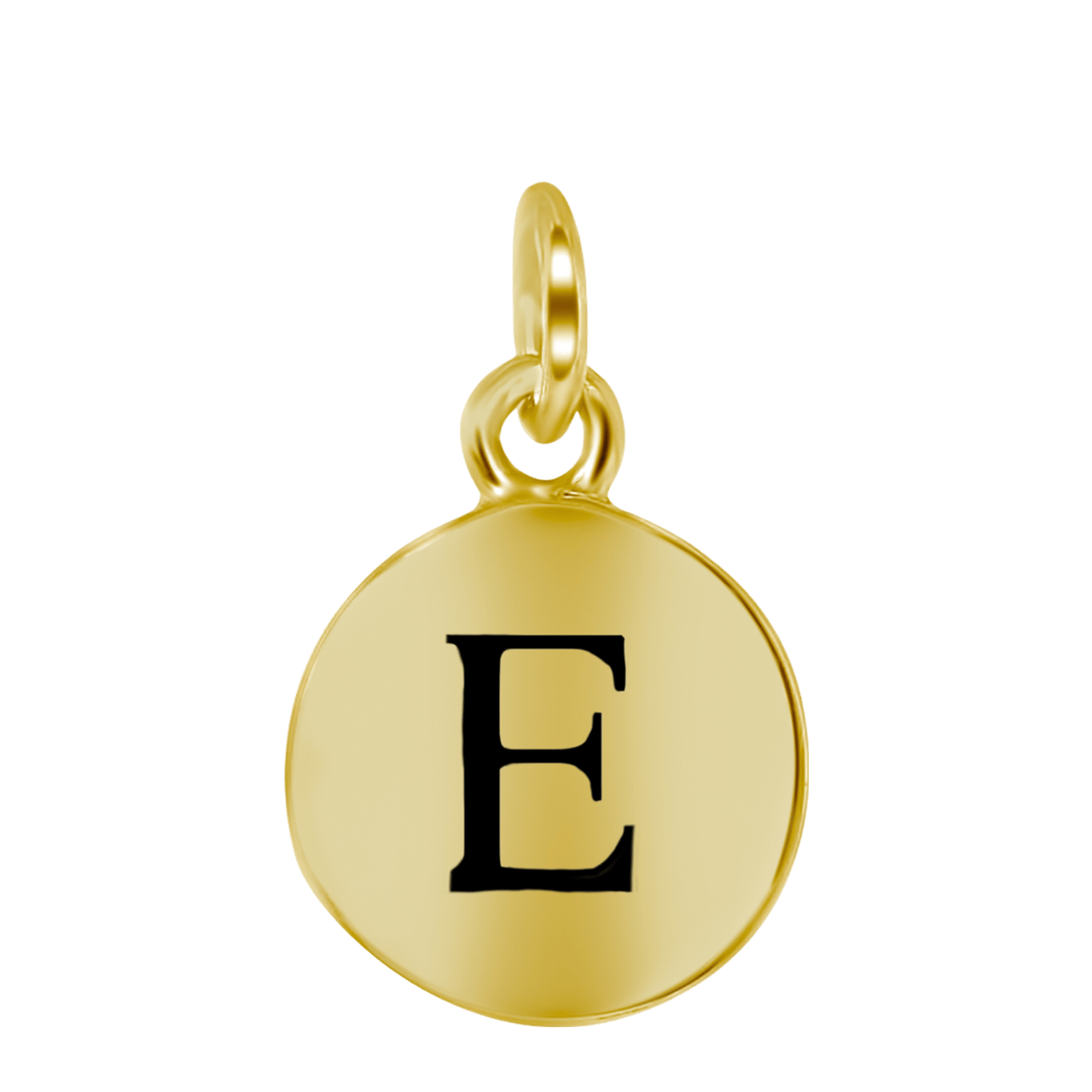 Zilveren goldplated letterhanger voor dames