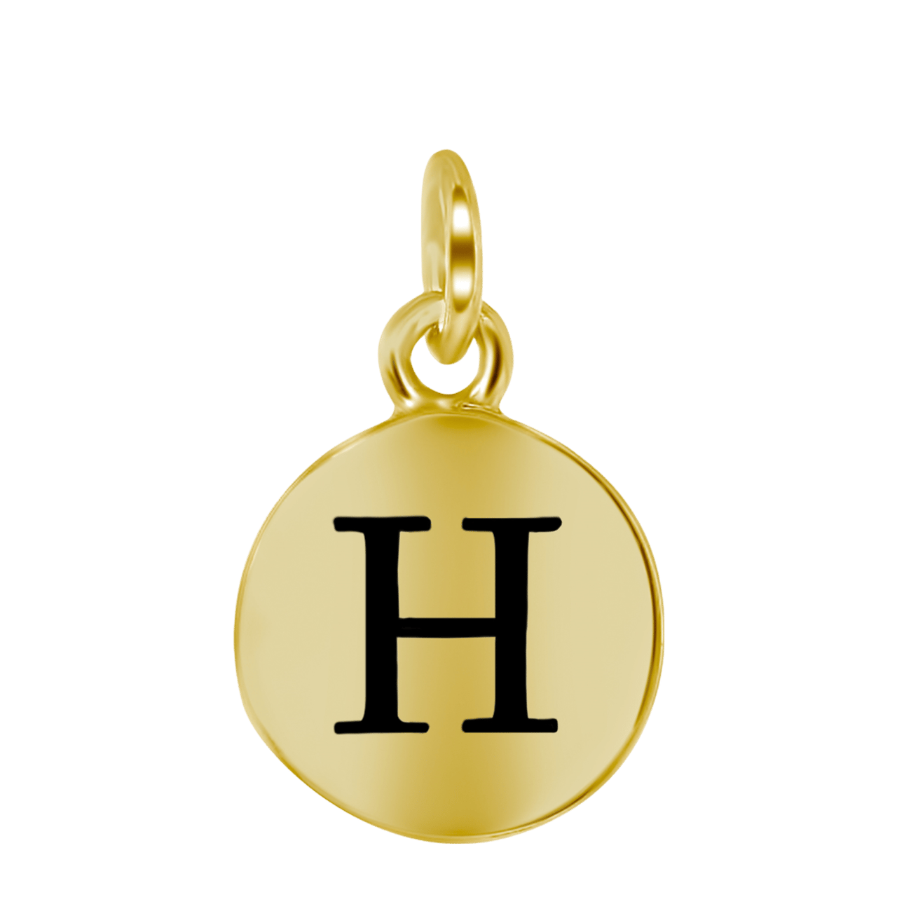 Zilveren hanger alfabet goldplated