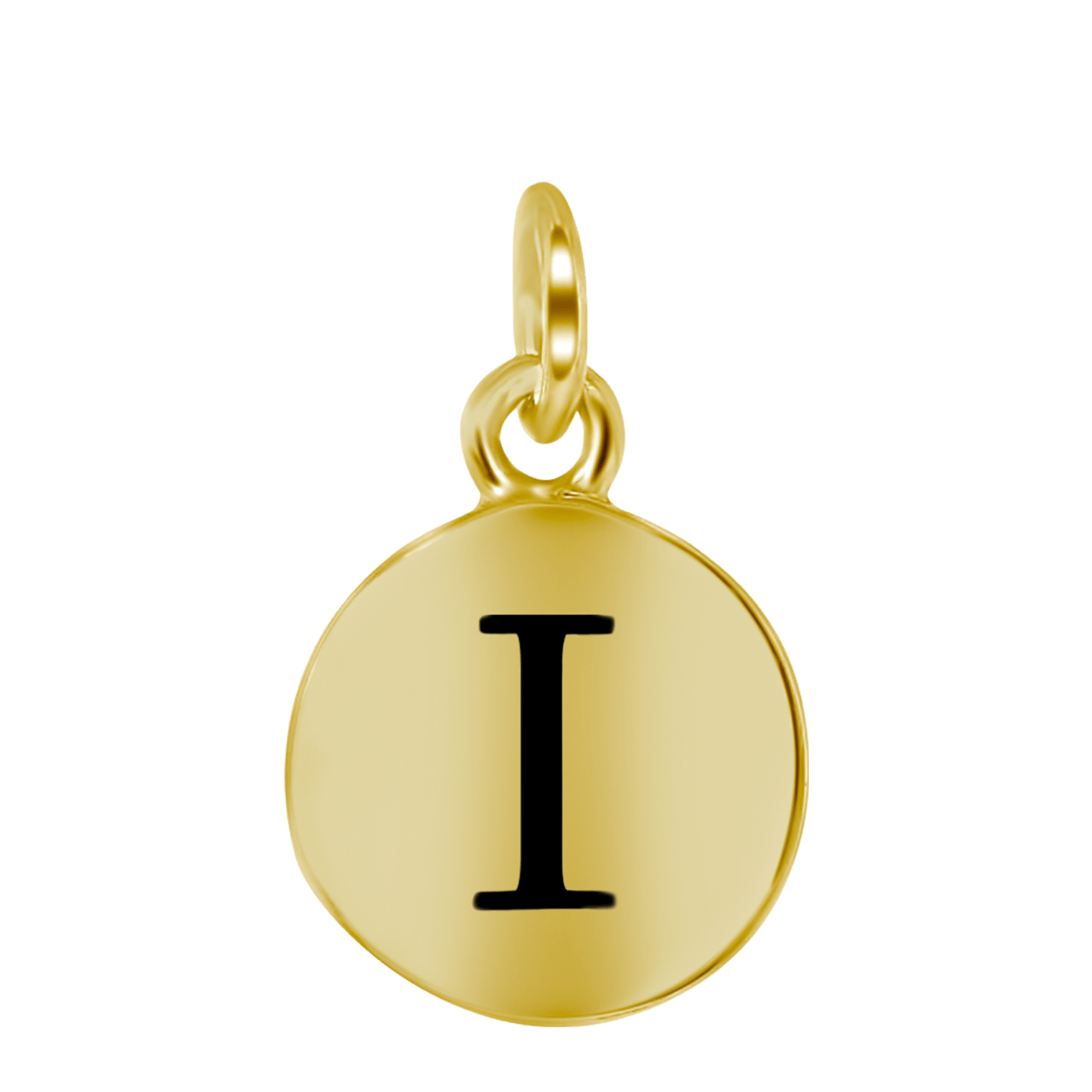 Zilveren goldplated letterhanger voor dames