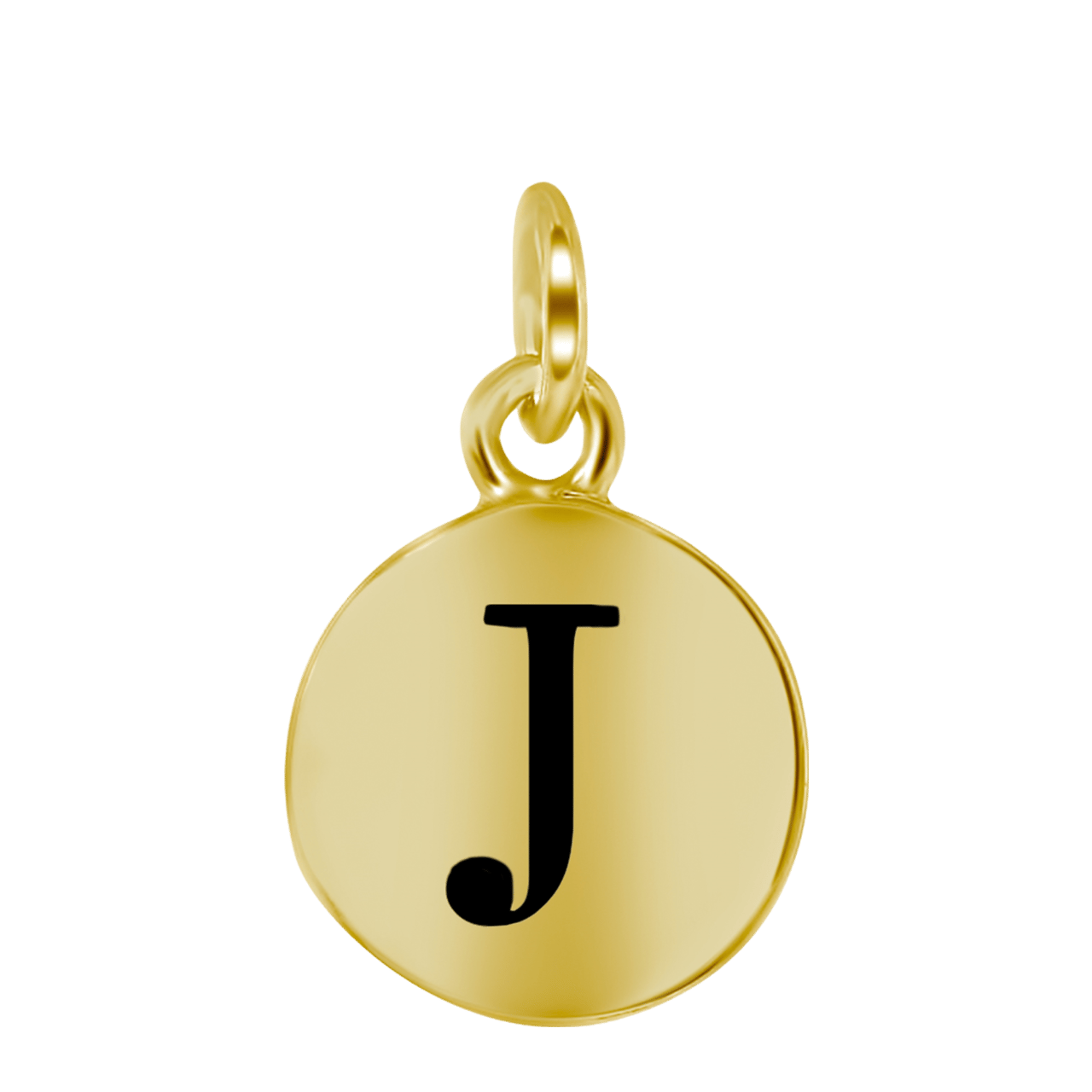 Zilveren goldplated letterhanger voor dames