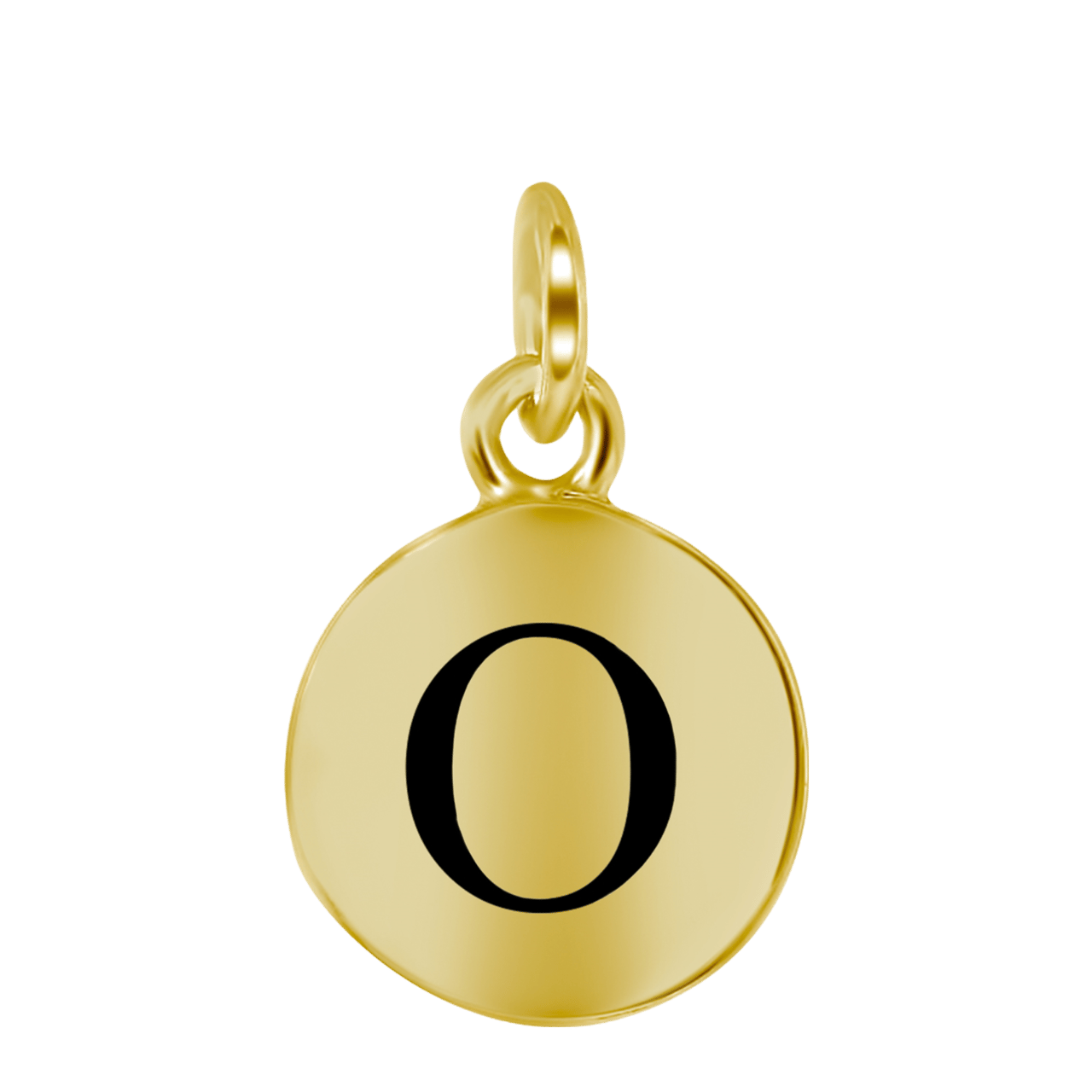 Zilveren hanger alfabet goldplated