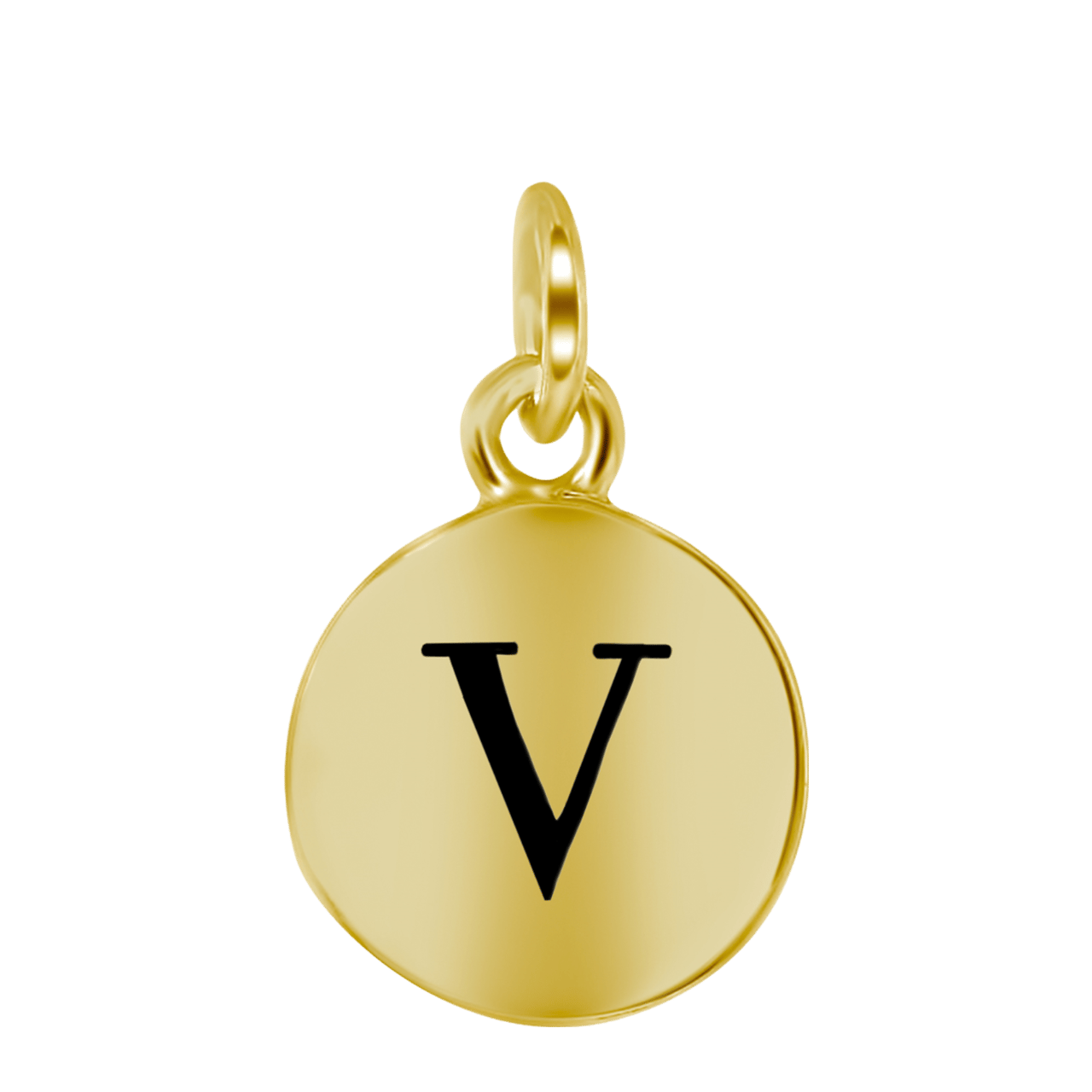 Zilveren hanger alfabet goldplated