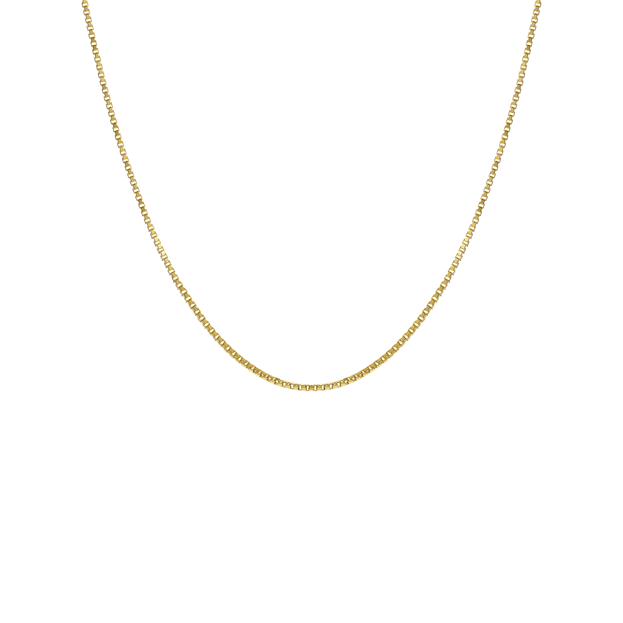 Halskette, 585 Gelbgold, venezianisches Glied, 0,45 mm