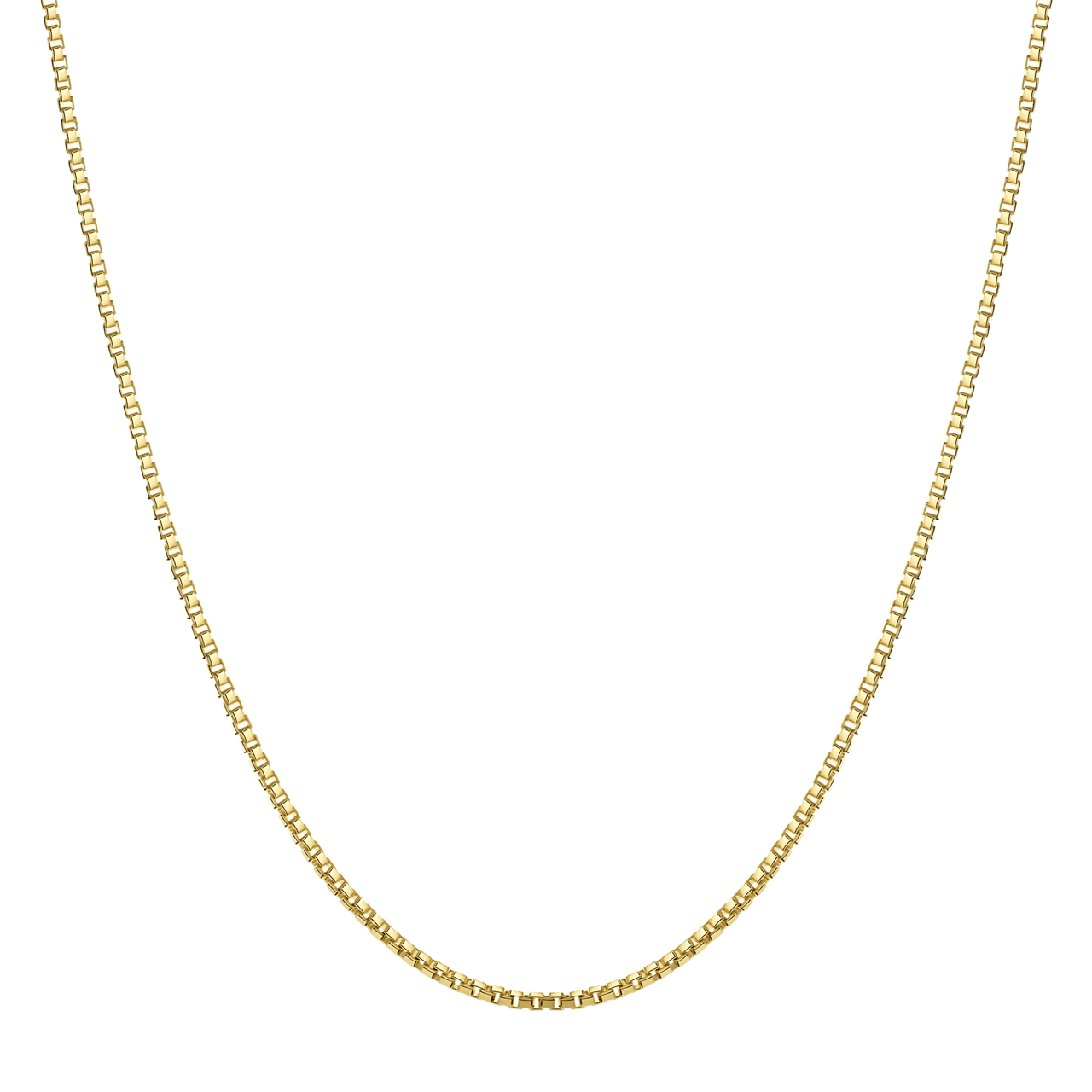 Halskette, 585 Gelbgold, venezianisches Glied, 0,55 mm