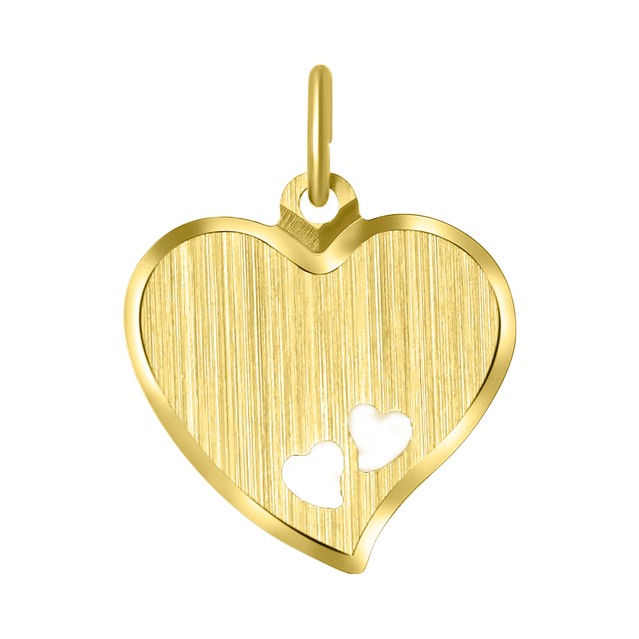 Zilveren goldplated hanger graveerplaat voor dames