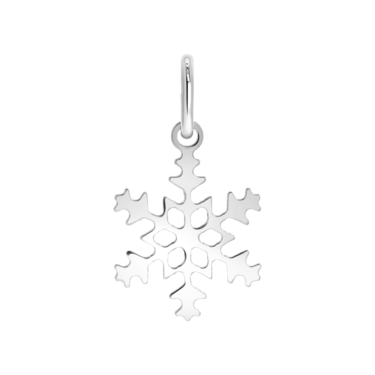 Anhänger, 925 Silber, Schneeflocke