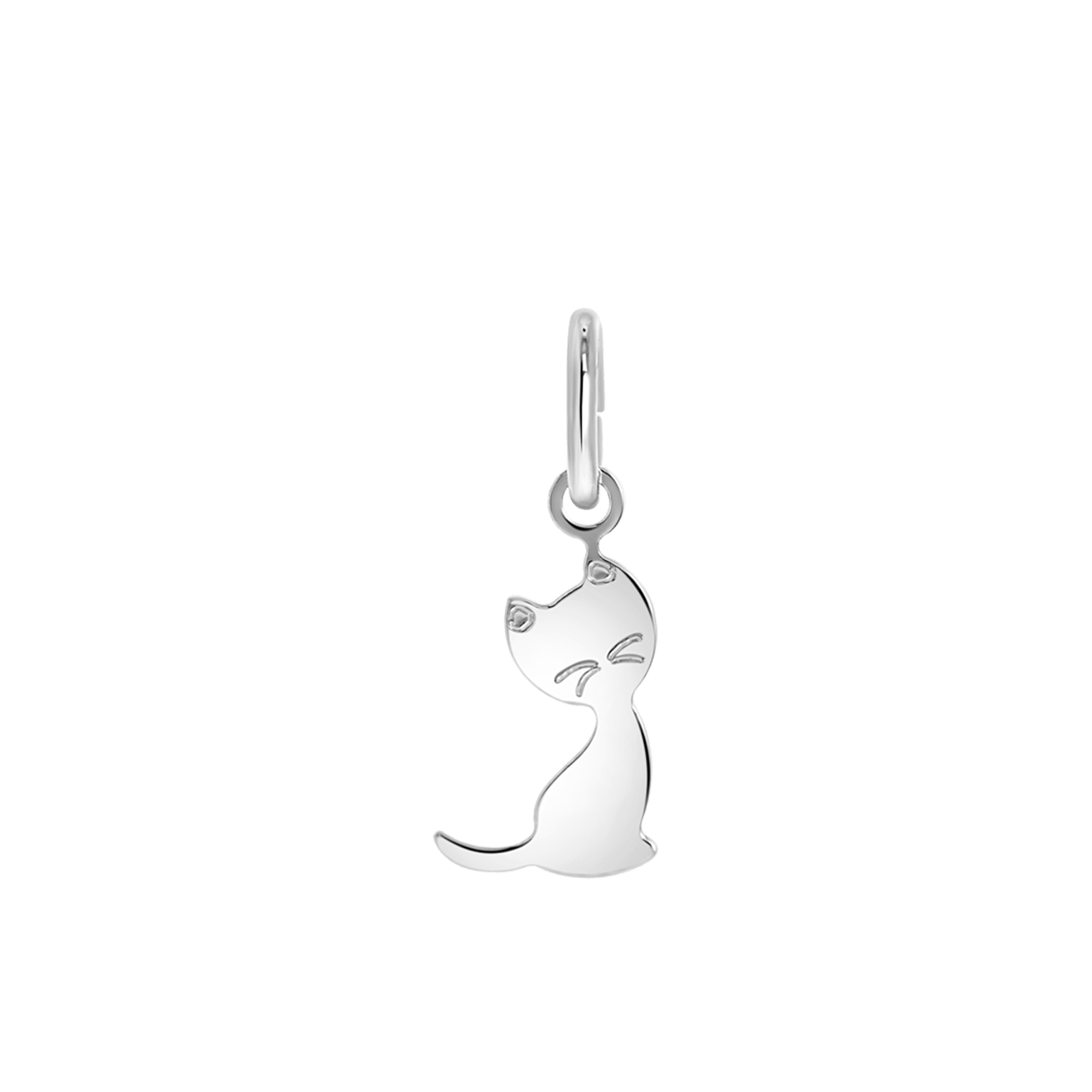 Anhänger, 925 Silber, Katze