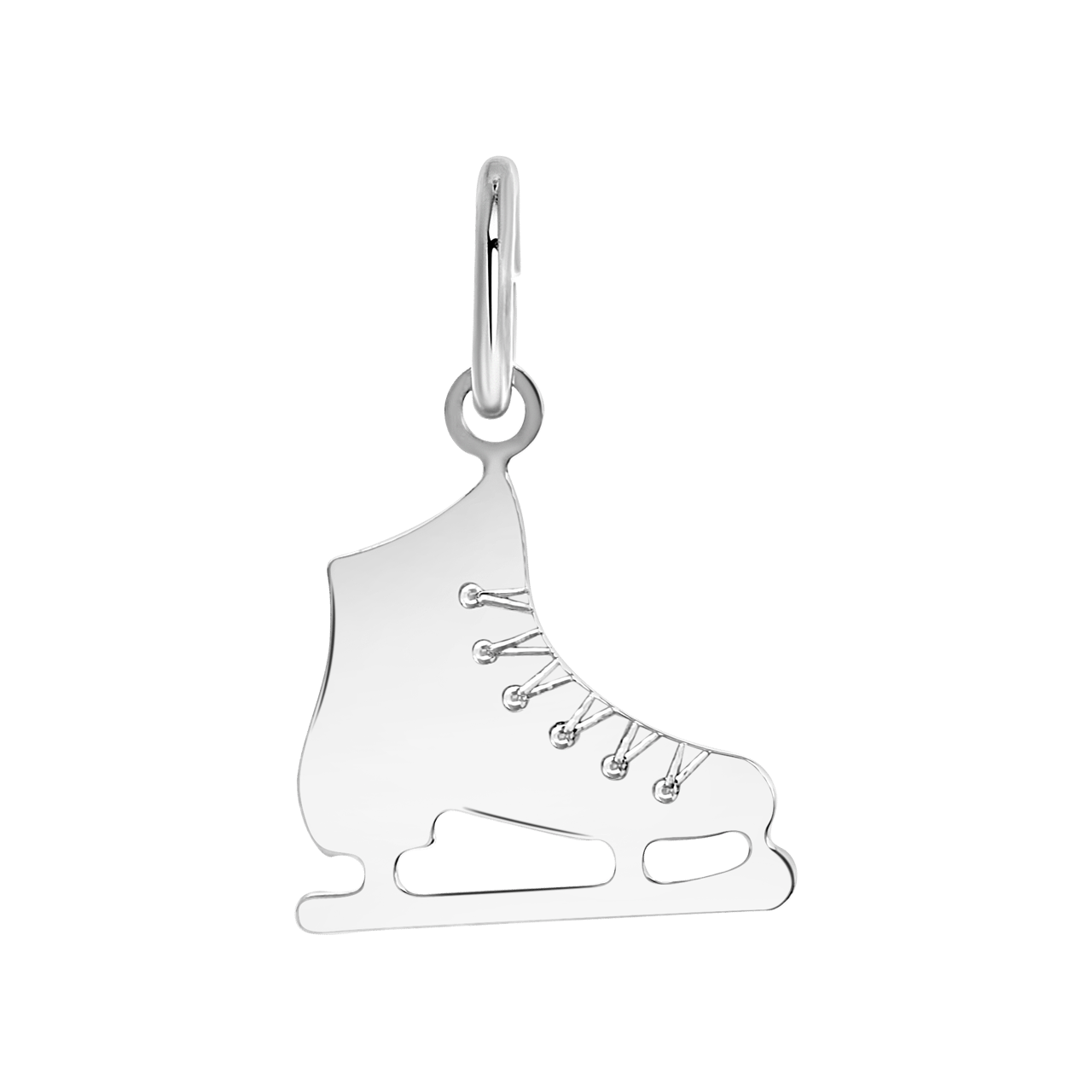 Anhänger, 925 Silber, Schlittschuh