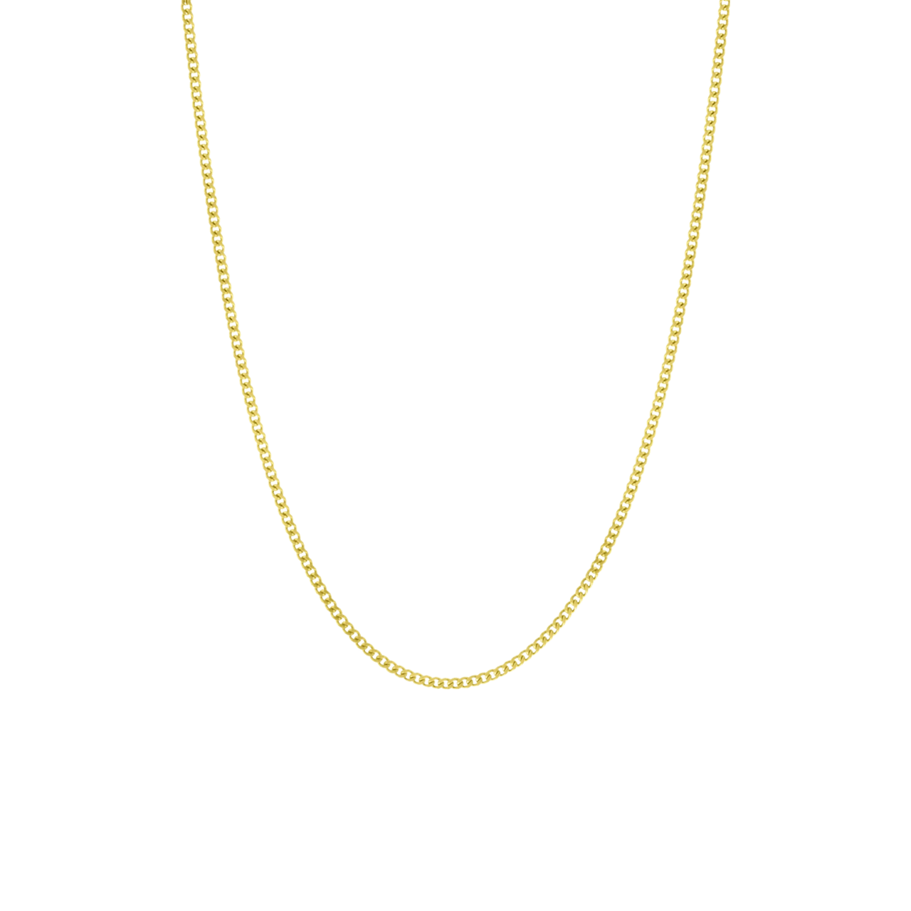 Silberne goldbeschichtete Basiskette für Damen