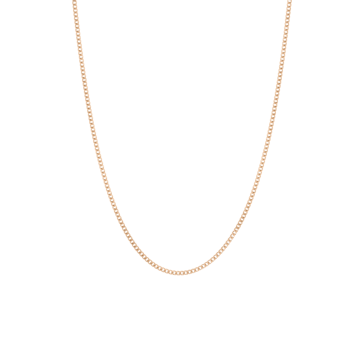 Halskette, 925 Silber, rotvergoldet, Gourmetglied