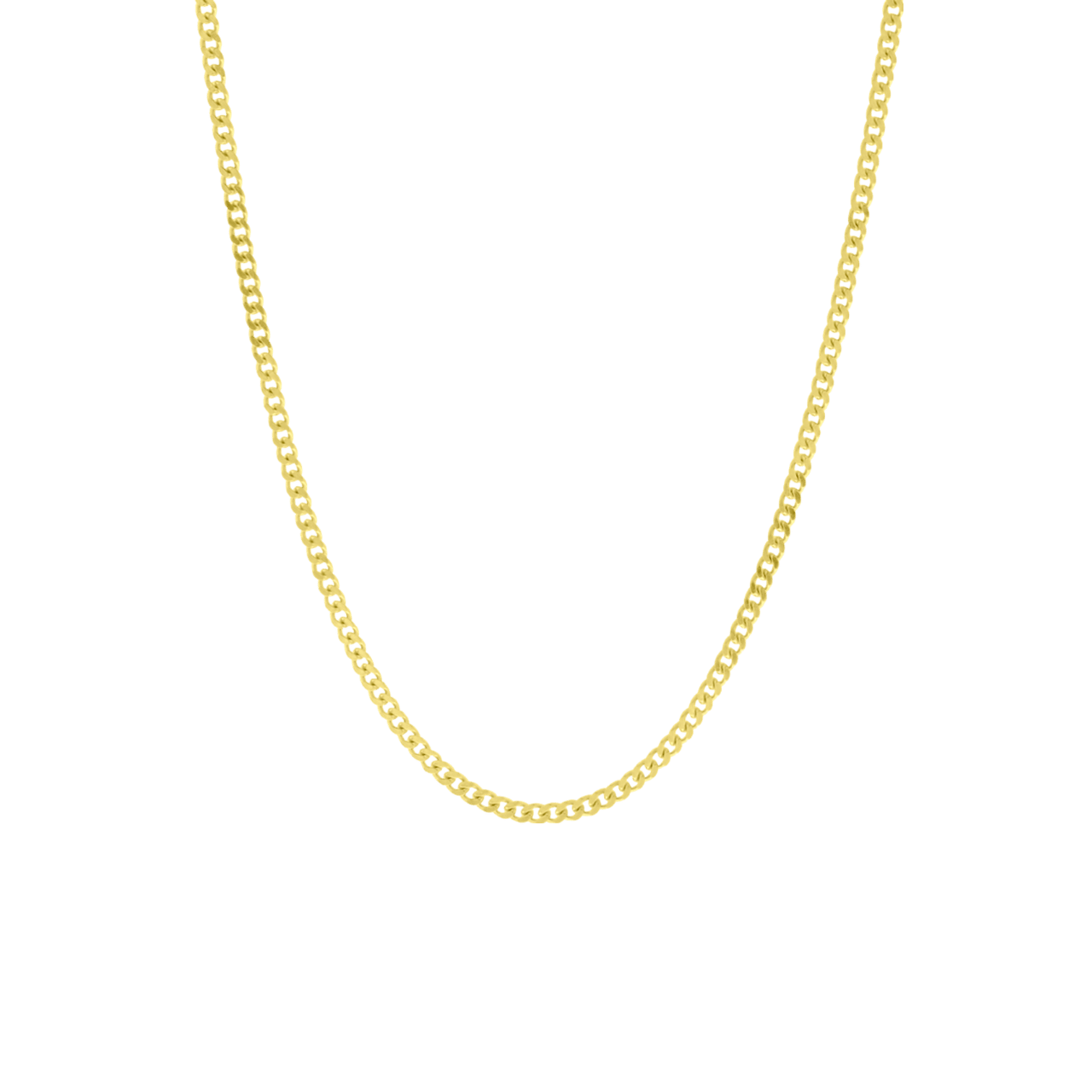 Silberne goldbeschichtete Basiskette für Damen