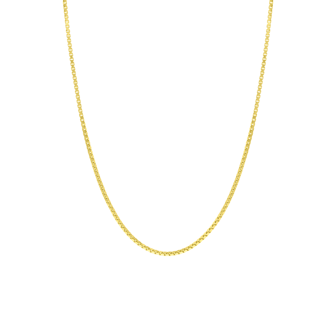 Gerecycled goldplated ketting met venetiaanse schakel