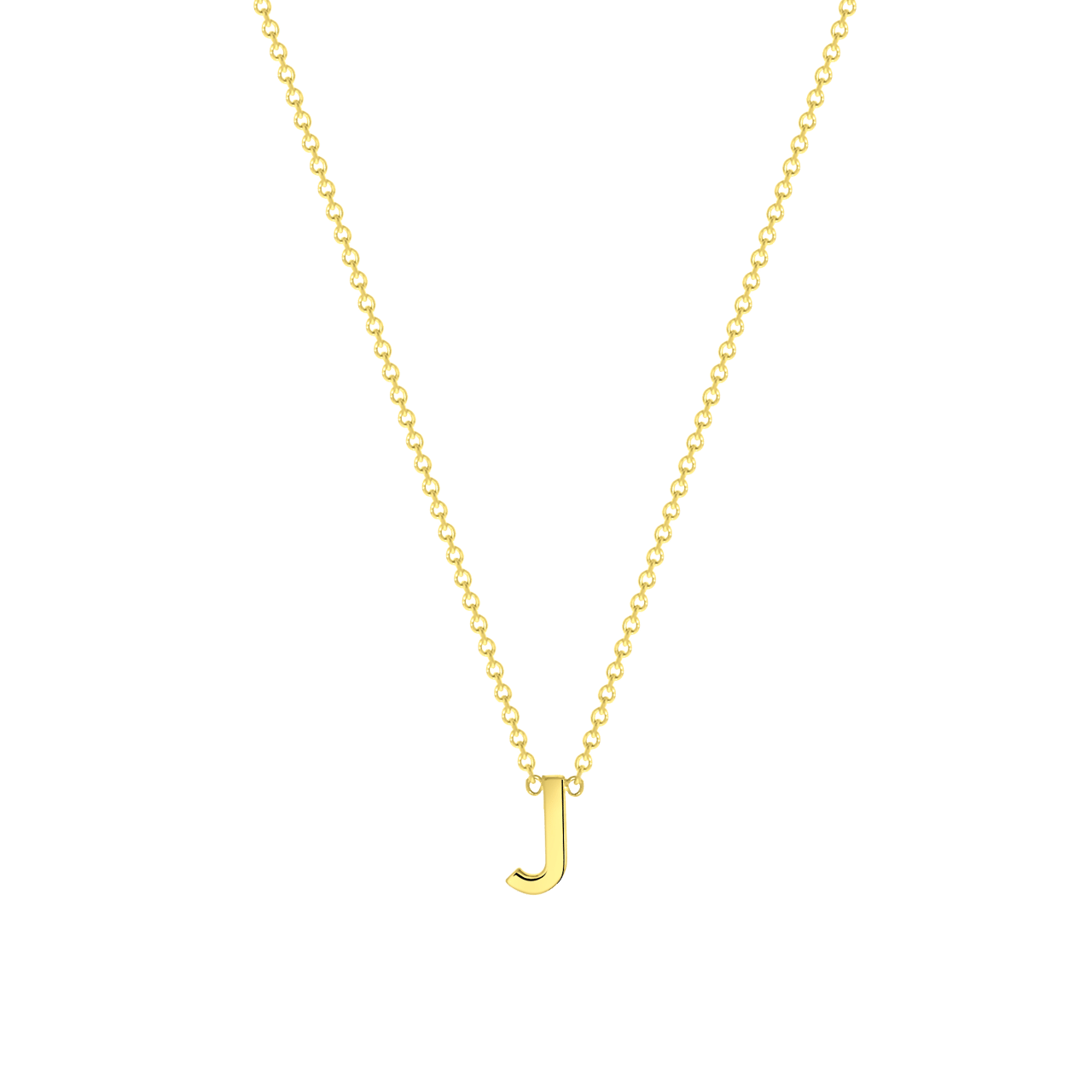 9 karaat ketting met letter hanger