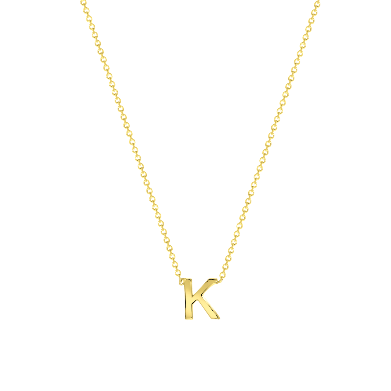 Halskette, 375 Gold, mit Buchstabenanhänger