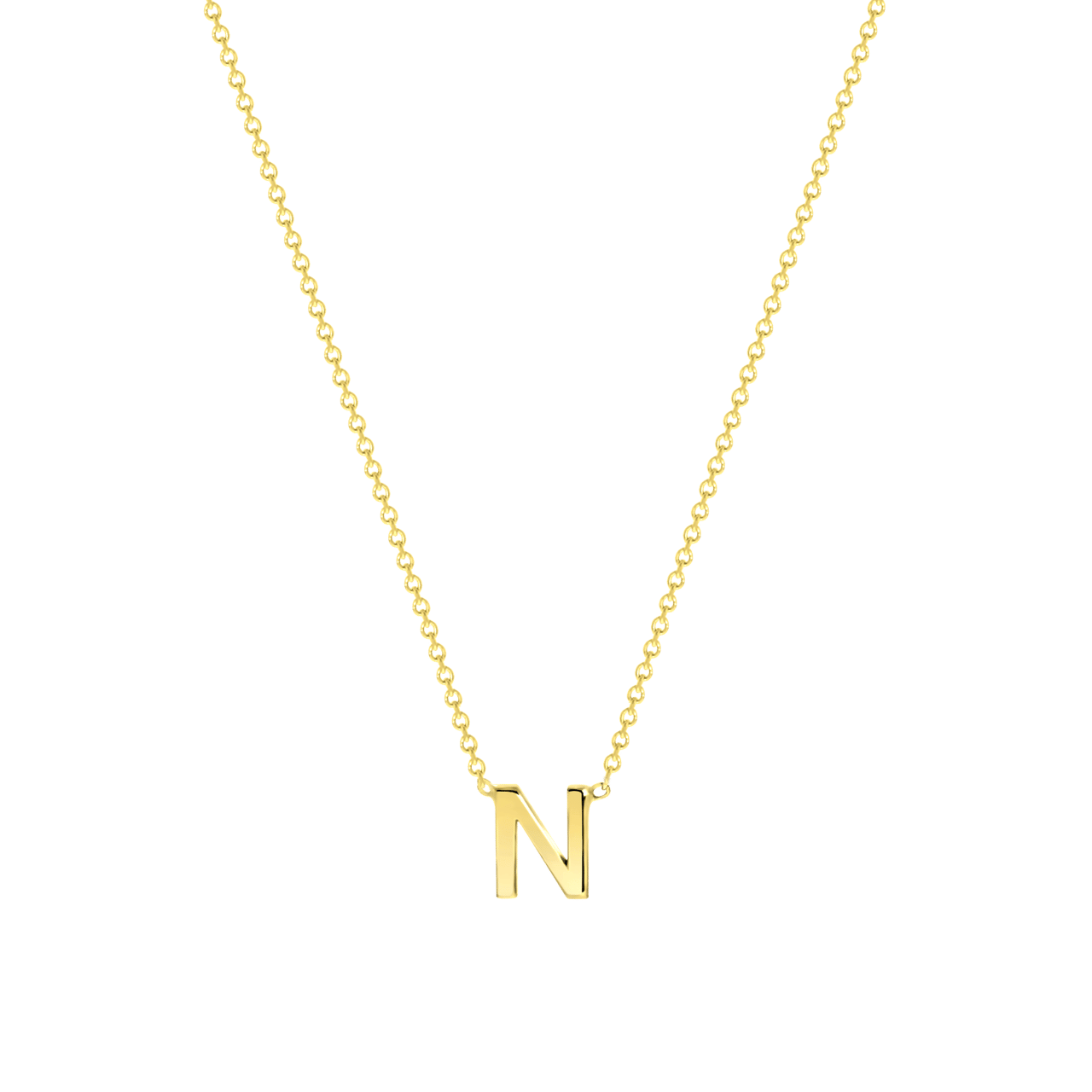 Halskette, 375 Gold, mit Buchstabenanhänger
