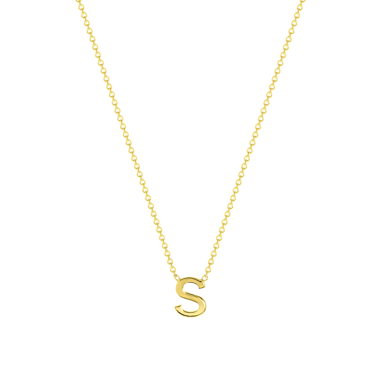 Halskette, 375 Gold, mit Buchstabenanhänger