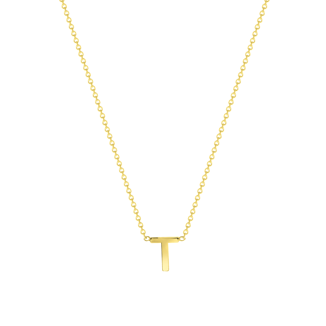 Halskette, 375 Gold, mit Buchstabenanhänger