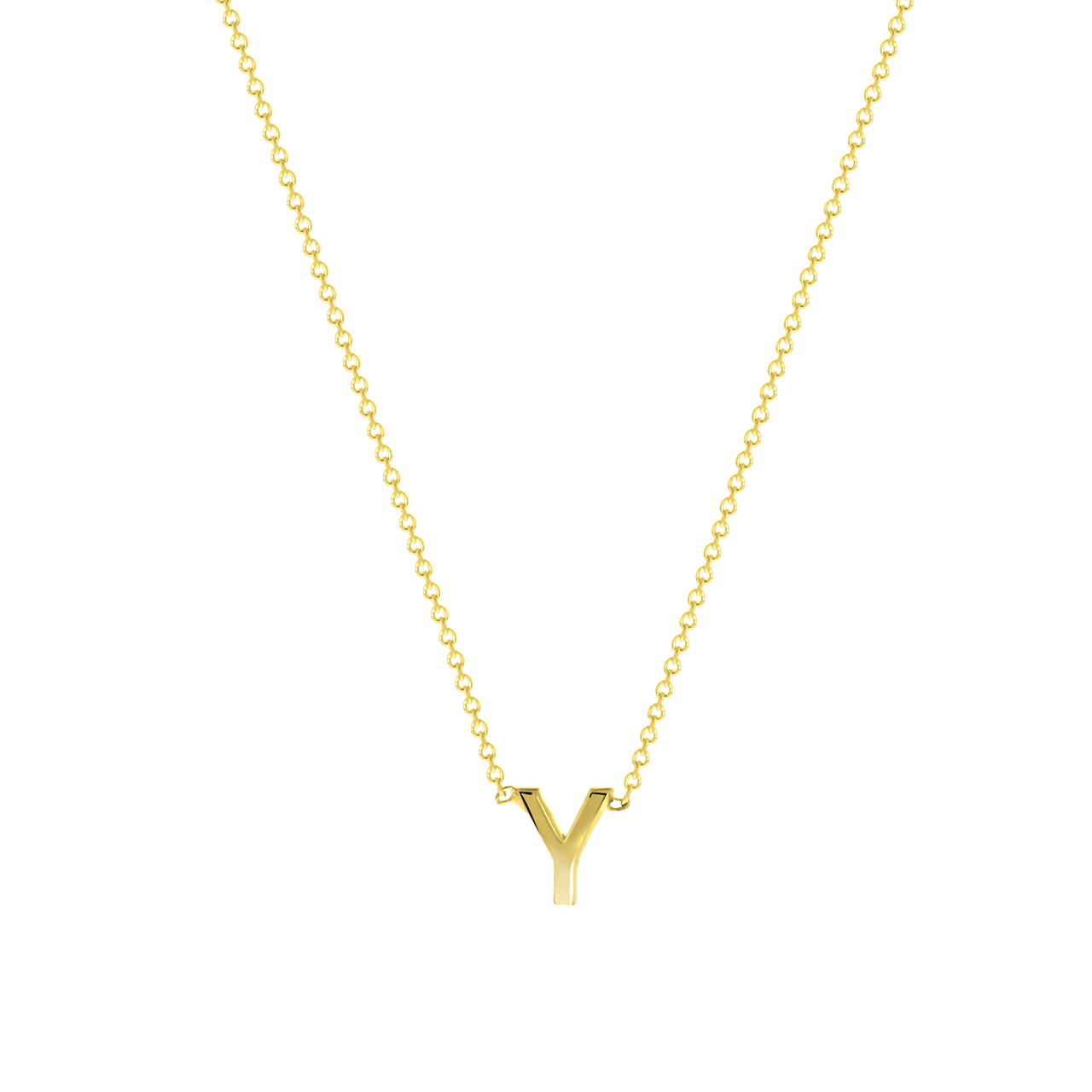 Halskette, 375 Gold, mit Buchstabenanhänger