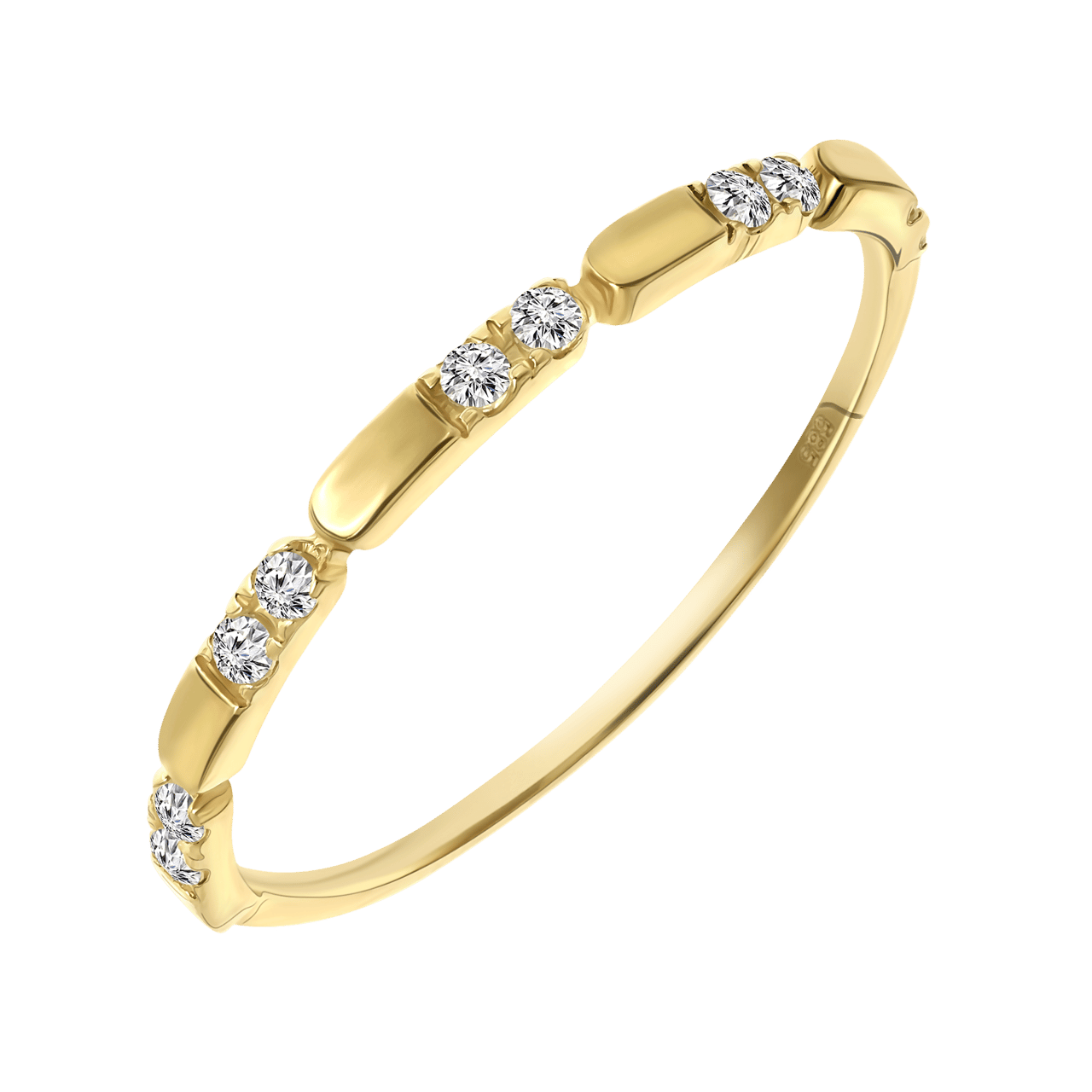 Ring, 585 Gelbgold, mit Zirkonia