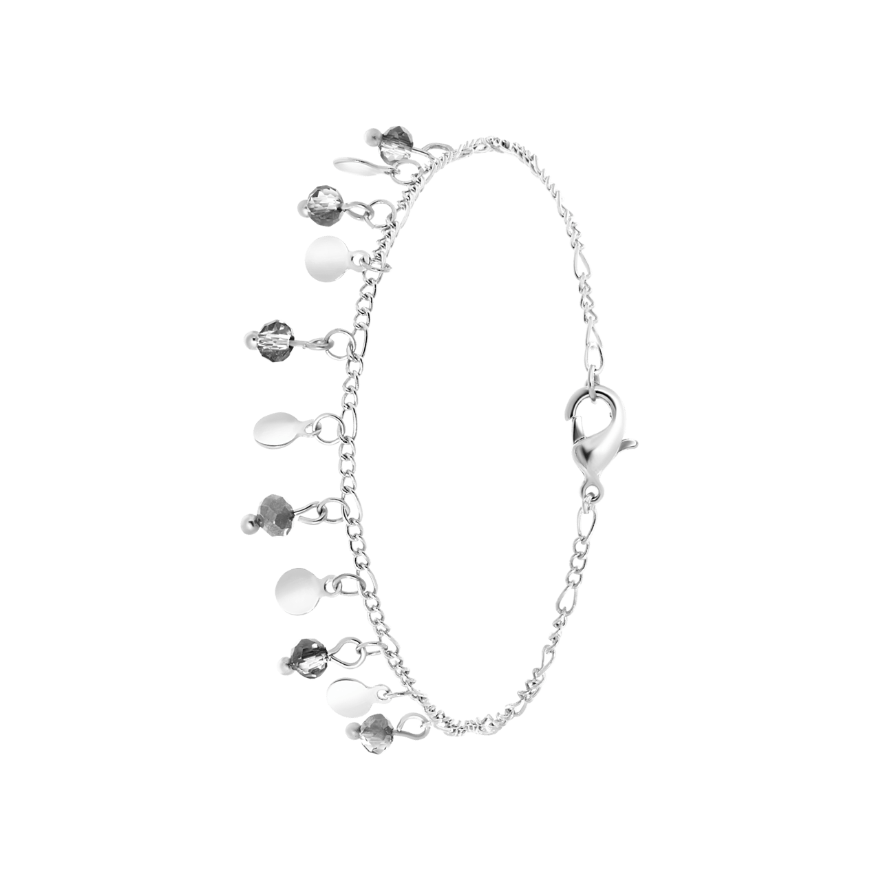 Bijoux zilverkleurige enkelbandje voor dames